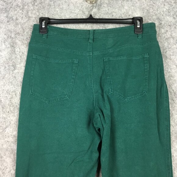 Quacker Factory Dream Jeannes 8 29 High Rise Bootcut Green Stretch Embellished - Picture 8 of 13